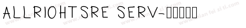 ALLRI0HTSRE SERV字体转换
